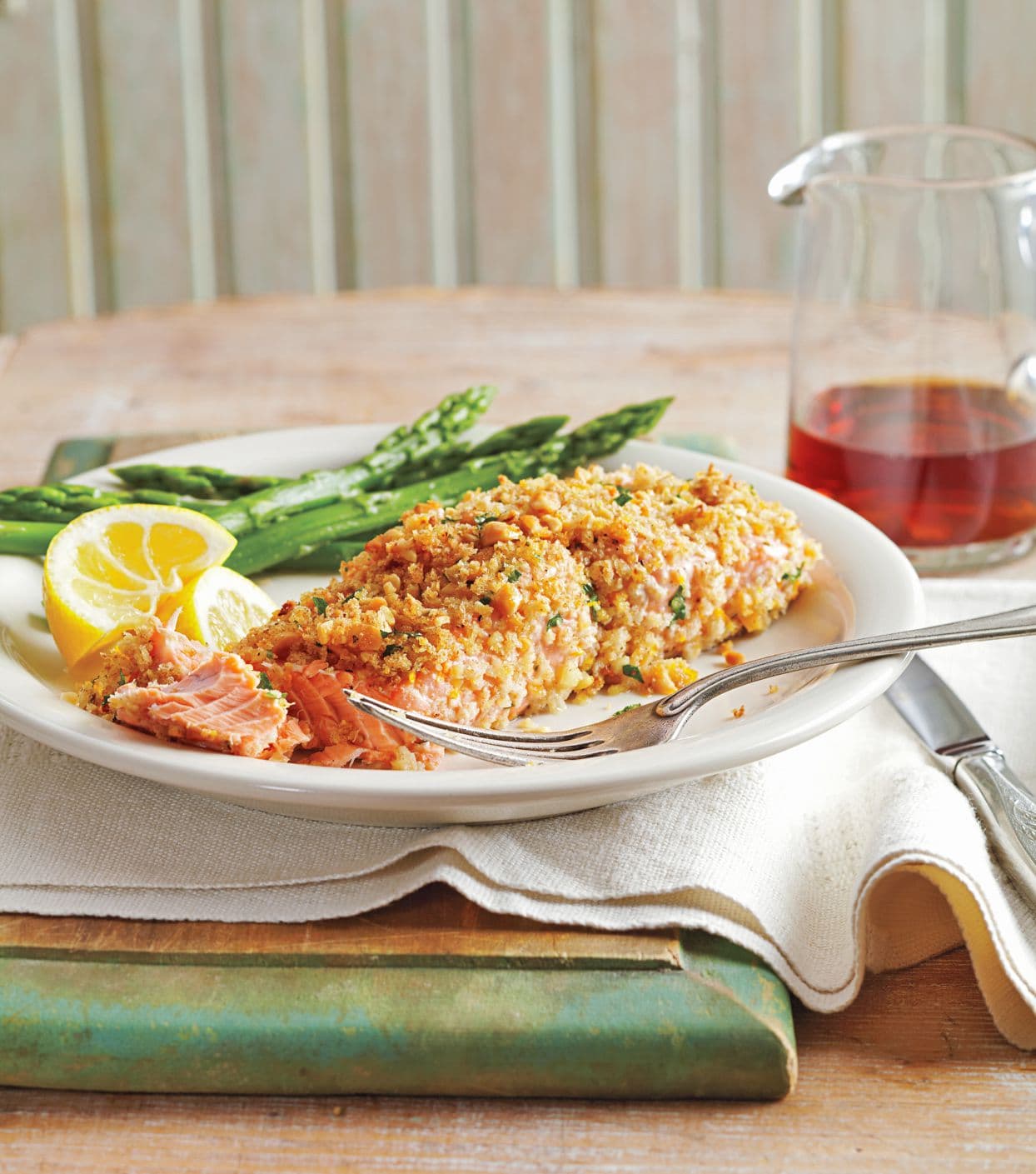 Hubs Peanuts Encrusted Salmon