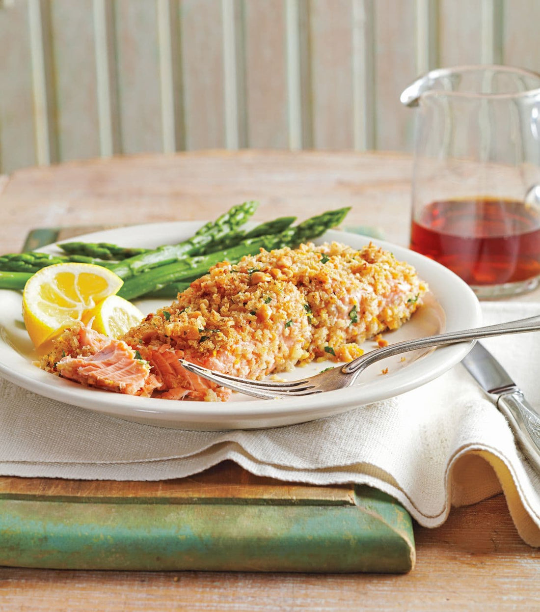 Hubs Peanuts Encrusted Salmon